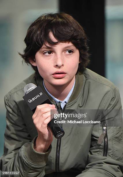 Actor Finn Wolfhard of "Stranger Things" attends the BUILD Series at AOL HQ on August 31, 2016 in New York City.