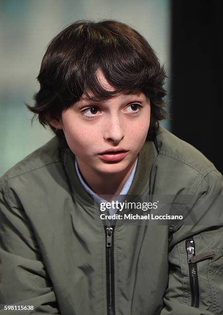 Actor Finn Wolfhard of "Stranger Things" attends the BUILD Series at AOL HQ on August 31, 2016 in New York City.