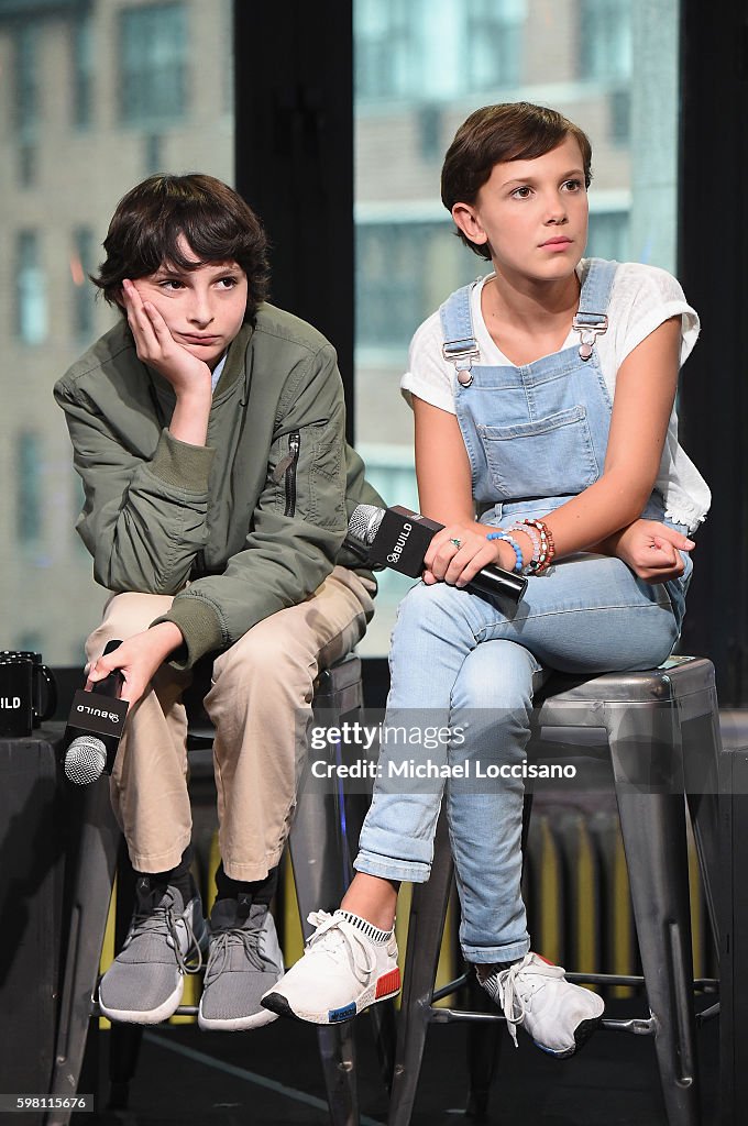 BUILD Series Presents Millie Bobby Brown, Gaten Matarazzo, Noah Schnapp, Natalia Dyer And Caleb McLaughlin Of "Stranger Things"