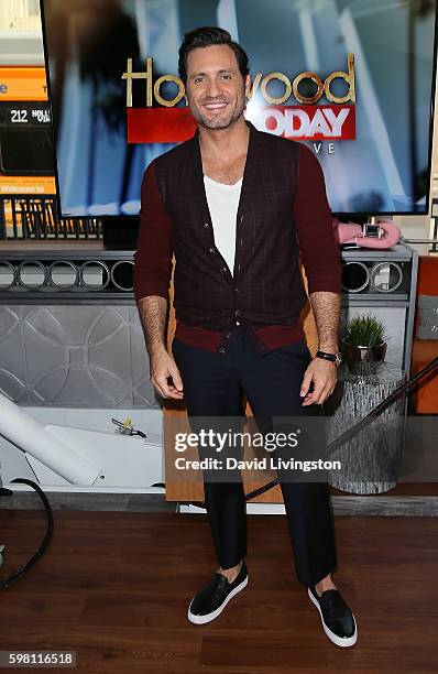 Actor Edgar Ramirez visits Hollywood Today Live at W Hollywood on August 31, 2016 in Hollywood, California.