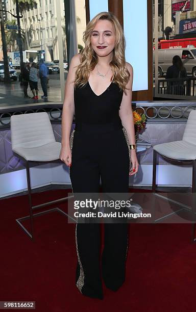 Actress Harley Quinn Smith visits Hollywood Today Live at W Hollywood on August 31, 2016 in Hollywood, California.