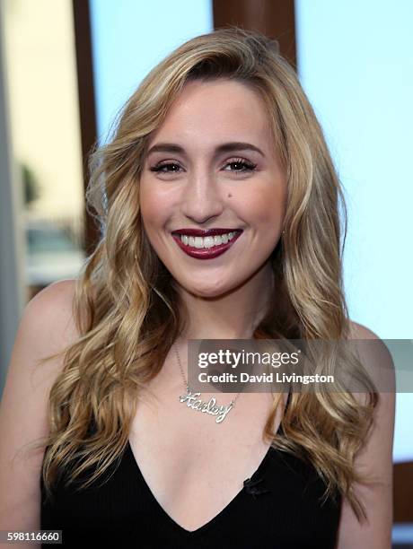 Actress Harley Quinn Smith visits Hollywood Today Live at W Hollywood on August 31, 2016 in Hollywood, California.