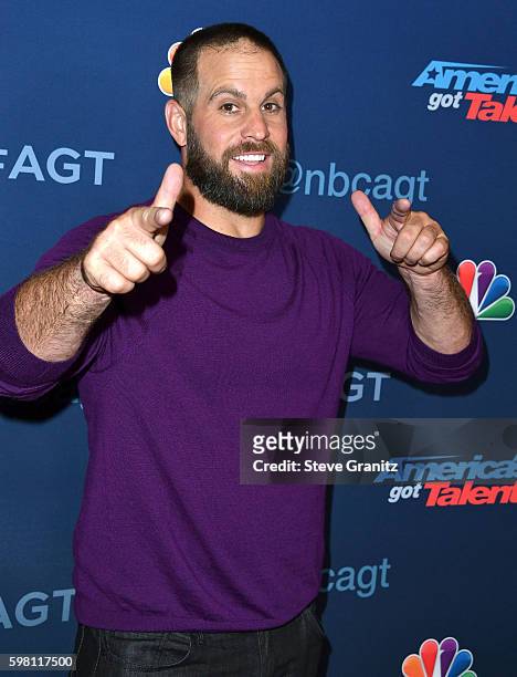 Jon Dorenbos arrives at at the America's Got Talent" Season 11 Live Show at Dolby Theatre on August 30, 2016 in Hollywood, California.