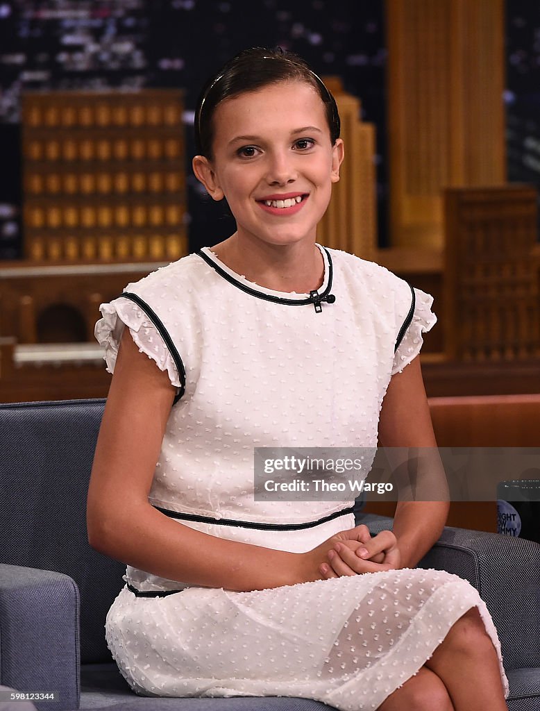 Finn Wolfhard, Millie Bobby Brown, Gaten Matarazzo and Caleb McLaughlin Visit "The Tonight Show Starring Jimmy Fallon"