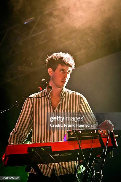 German singer Marius Lauber aka Roosevelt performs live during the Festival Pop-Kultur at the Huxleys on August 31, 2016 in Berlin, Germany.