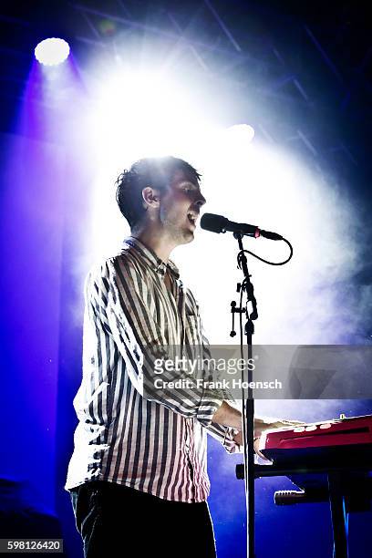 German singer Marius Lauber aka Roosevelt performs live during the Festival Pop-Kultur at the Huxleys on August 31, 2016 in Berlin, Germany.