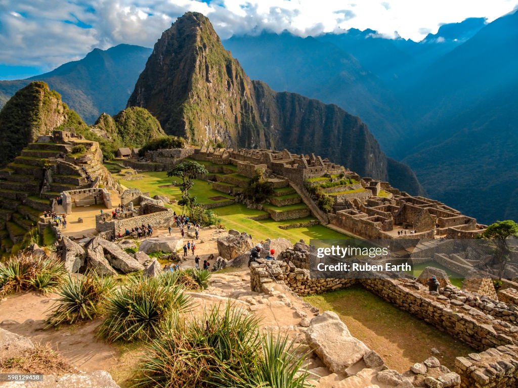 Machu picchu view in the morning