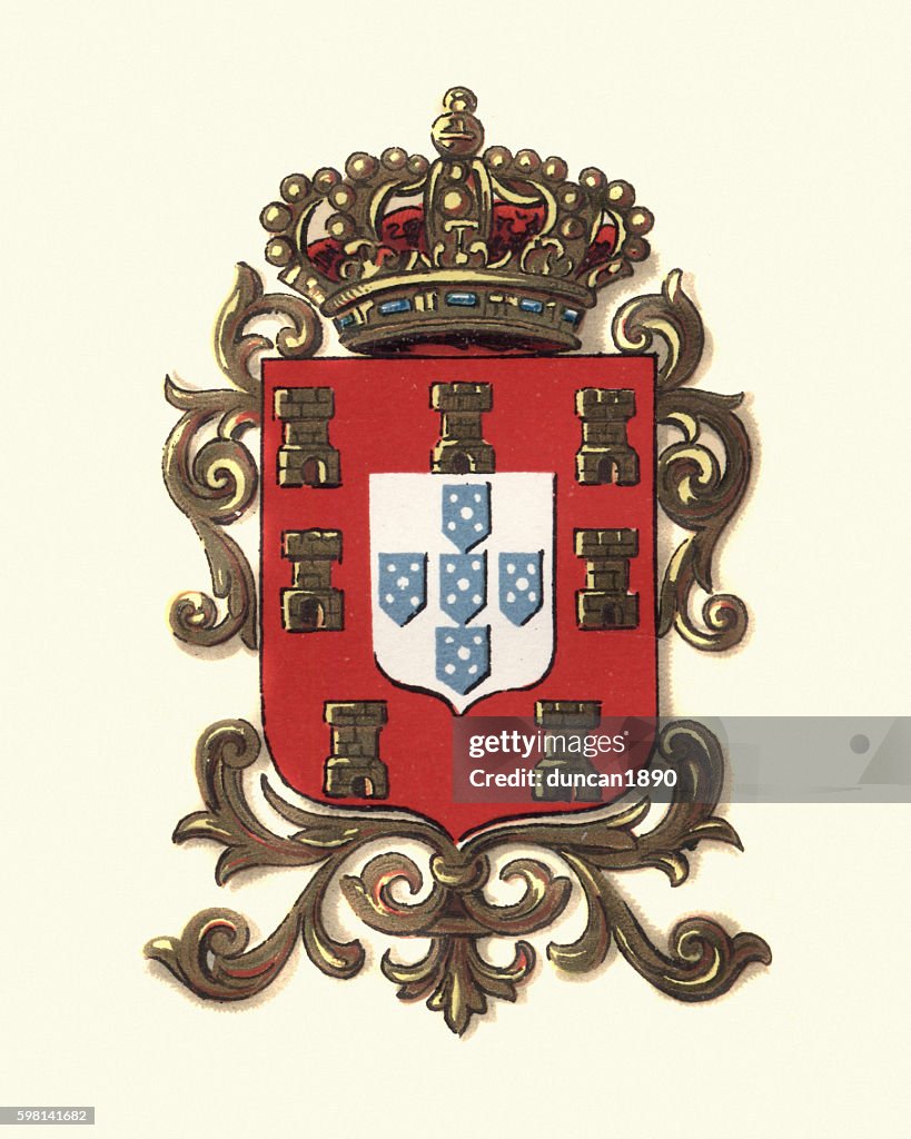 Coat of Arms of Portugal, 1898