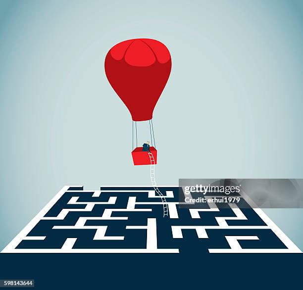 maze - challenge opportunity stock illustrations