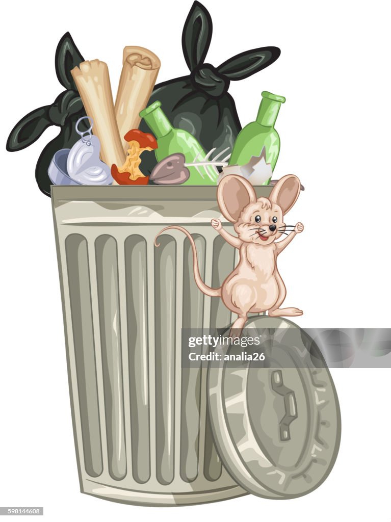 Ilustración De Un Bote De Basura De Dibujos Animados Ilustración de stock - Getty Images Ilustración De Un Bote De Basura De Dibujos Animados Ilustración de stock - Getty Images