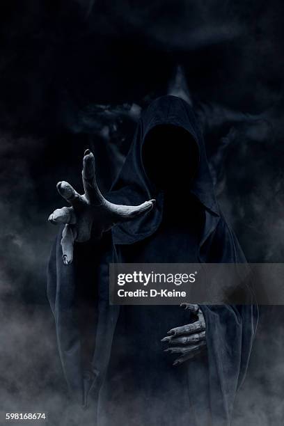 grim reaper - demon stockfoto's en -beelden