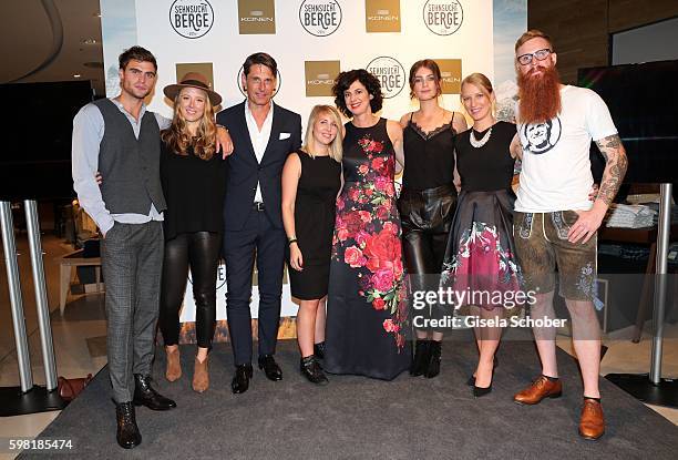 Model George Alsford, Nina Eichinger, Peter Eberle, Member of the management board of Konen Bekleidungshaus KG, Photographer Kathrin Makowski, Dr....