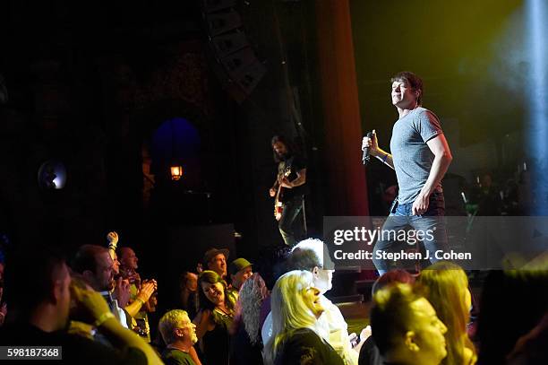 Brad Arnold of 3 Doors Down performs at The Louisville Palace on August 31, 2016 in Louisville, Kentucky.