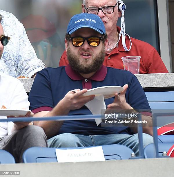 Jonah Hill attends the 2015 US Open at USTA Billie Jean King National Tennis Center on August 31, 2016 in the Queens borough of New York City.