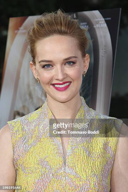 Actress Jess Weixler attends the premiere of Lifetime's "Sister Cities" held at Paramount Theatre on August 31, 2016 in Hollywood, California.