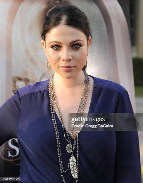 Actress Michelle Trachtenberg arrives at the premiere of Lifetime's "Sister Cities" at Paramount Theatre on August 31, 2016 in Hollywood, California.