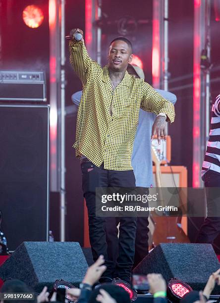 Is seen at 'Jimmy Kimmel Live' on August 31, 2016 in Los Angeles, California.