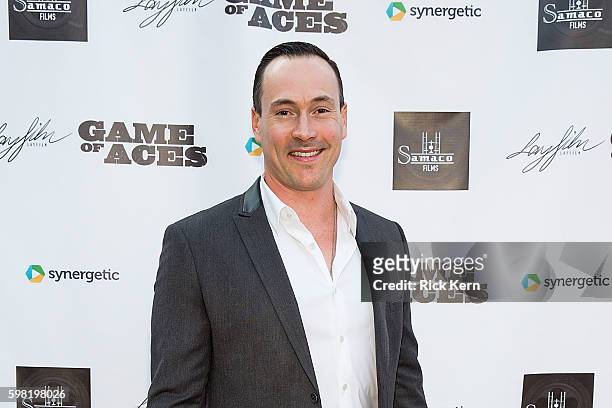 Actor Chris Klein arrives at the world premiere of 'Game of Aces' at Cinemark Southpark Meadows on August 31, 2016 in Austin, Texas.