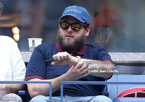 Jonah Hill attends day 3 of the 2016 US Open at USTA Billie Jean King National Tennis Center on August 31, 2016 in the Queens borough of New York...