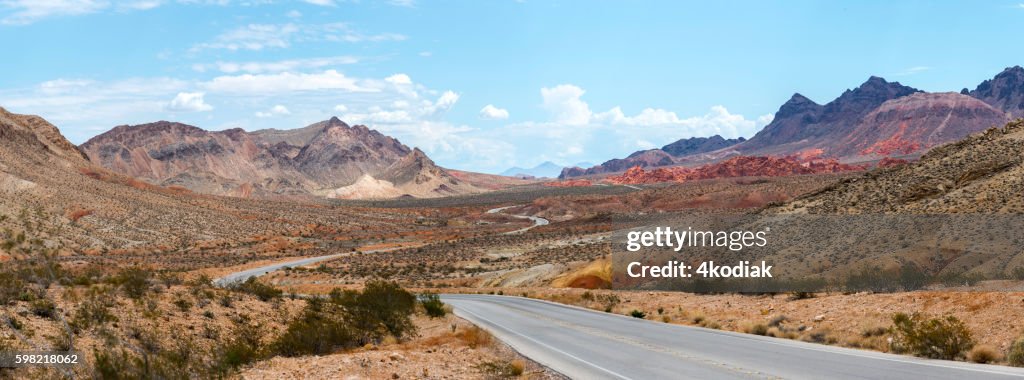 Desert Road Panorama