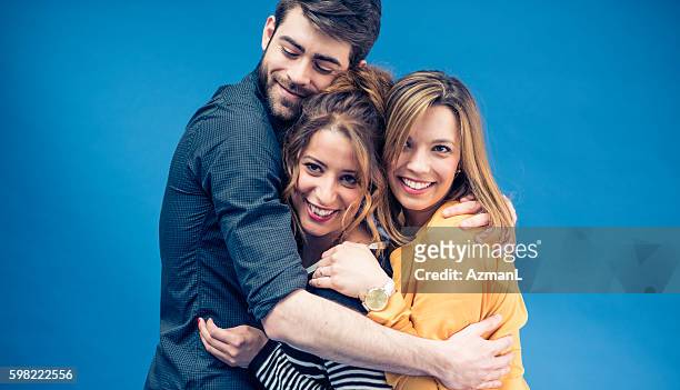 friends forever - three people stock pictures, royalty-free photos & images