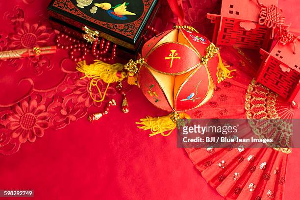 traditional chinese wedding elements - chinese collar stockfoto's en -beelden