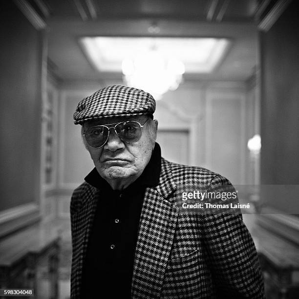 Director Francesco Rosi is photographed for Self Assignment on February 9, 2009 in Paris, France.