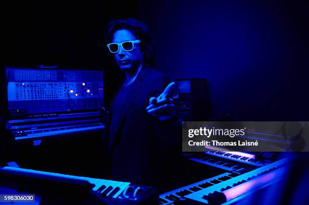 Musician Jean-Michel Jarre is photographed for Self Assignment on November 9, 2009 in Paris, France.