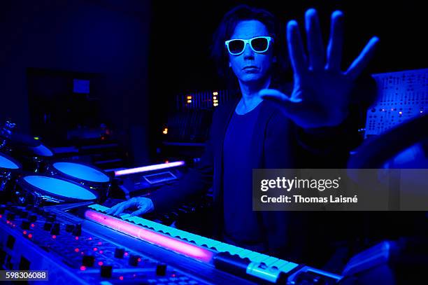 Musician Jean-Michel Jarre is photographed for Self Assignment on November 9, 2009 in Paris, France.
