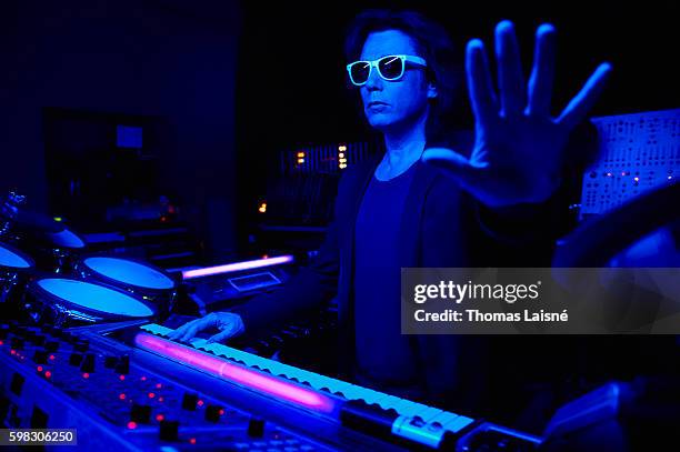 Musician Jean-Michel Jarre is photographed for Self Assignment on November 9, 2009 in Paris, France.