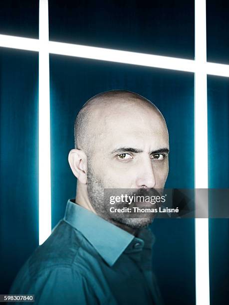 Director Gaspar Noe is photographed for Self Assignment on April 12, 2010 in Paris, France.