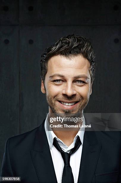 Musician Christophe Mae is photographed for Self Assignment on February 23, 2010 in Paris, France.