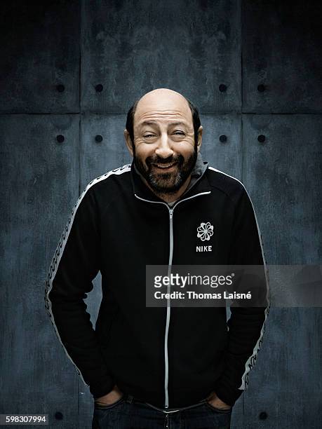 Actor Kad Merad is photographed for Self Assignment on February 18, 2010 in Paris, France.