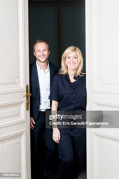 Kiss and Fly fortune cookie creators Marc Beaucourt and Amanda Sthers are photographed for Madame Figaro on July 4, 2016 in Paris, France. CREDIT...