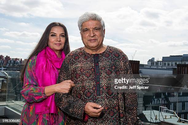 Shabana Azmi and Javed Akhtar prepare to trace the life and poetry of renowned Urdu poet Kaifi Azmi in Kaifi Aur Main at The Courthouse Hotel on...
