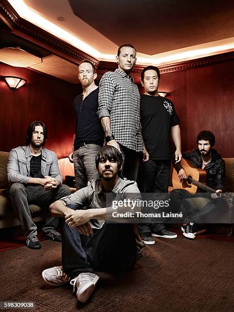 Members of music band Linkin Park are photographed for Self Assignment on July 20, 2010 in Paris, France.