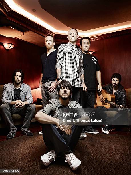 Members of music band Linkin Park are photographed for Self Assignment on July 20, 2010 in Paris, France.