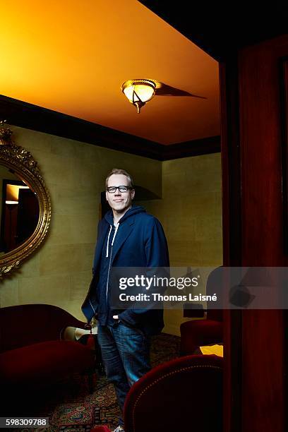 Author Bret Easton Ellis is photographed for Self Assignment on September 21, 2010 in Paris, France.
