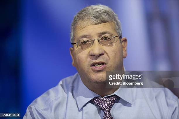 Steven Ricchiuto, chief economist for Mizuho Securities USA Inc., speaks during a Bloomberg Television interview in New York, U.S., on Thursday,...