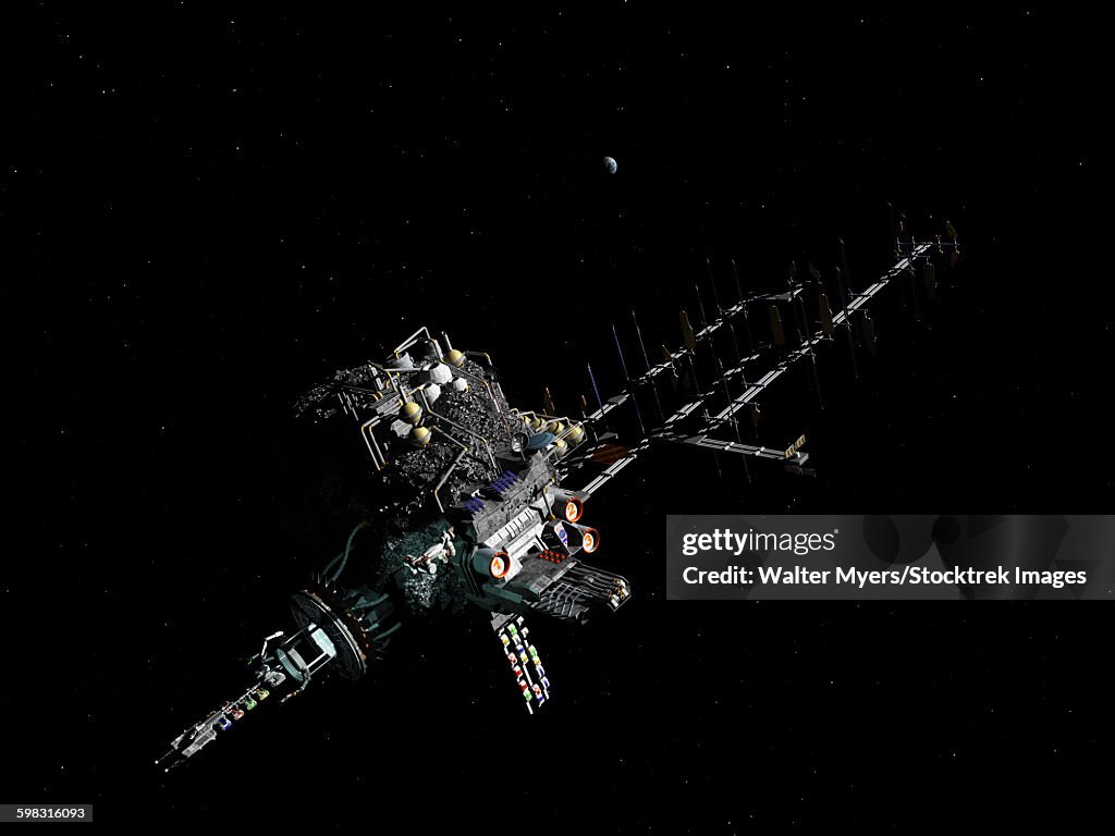 Asteroid mining outpost.