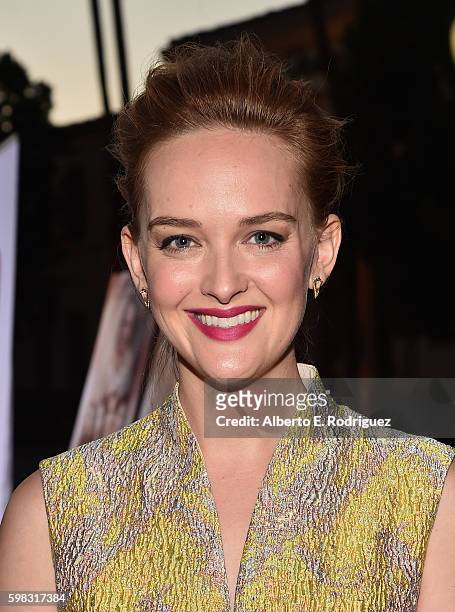 Actress Jess Weixler attends the premiere of Lifetime's "Sister Cities" at Paramount Theatre on August 31, 2016 in Hollywood, California.