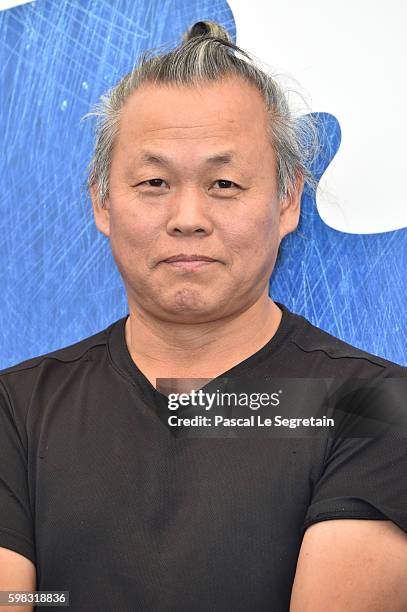 Director Kim Ki-duk attends a photocall for 'Geumul - The Net' during the 73rd Venice Film Festival at on September 1, 2016 in Venice, Italy.