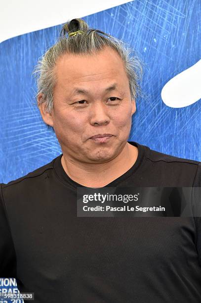 Director Kim Ki-duk attends a photocall for 'Geumul - The Net' during the 73rd Venice Film Festival at on September 1, 2016 in Venice, Italy.