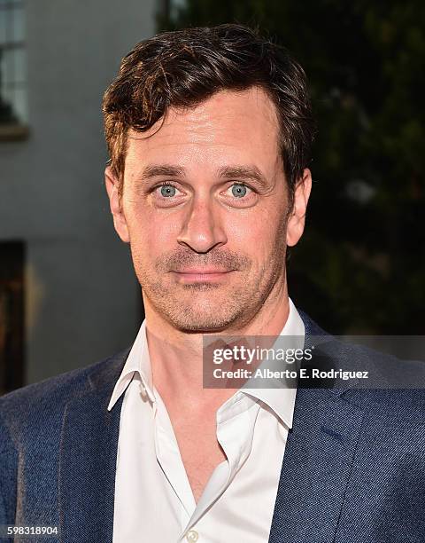Actor Tom Everett Scott attends the premiere of Lifetime's "Sister Cities" at Paramount Theatre on August 31, 2016 in Hollywood, California.