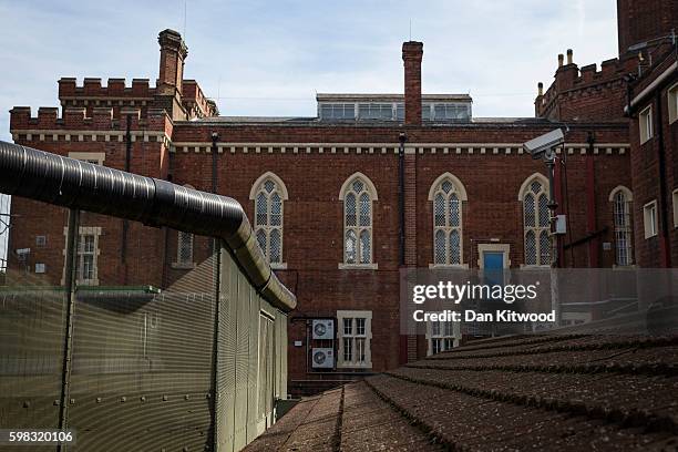 An exterior view of the former Reading prison building on September 1, 2016 in Reading, England. The former Reading Prison has opened to the public...