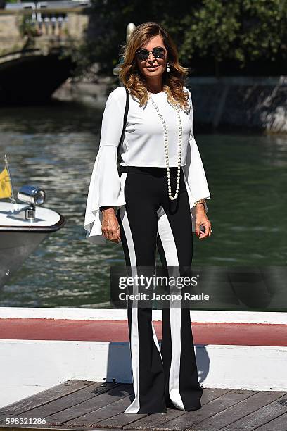 Daniela Santanche is seen during the 73rd Venice Film Festival on September 1, 2016 in Venice, Italy.