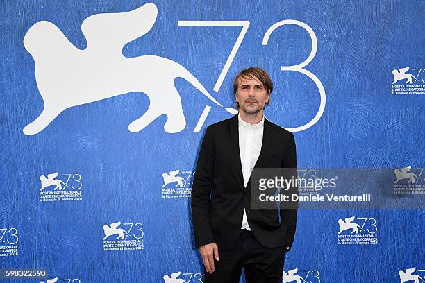 Actor Jens Harzer attends a photocall for 'Les Beaux Jours D'Aranjuez' during the 73rd Venice Film Festival at Palazzo del Casino on September 1,...