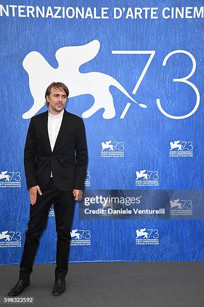 Actor Jens Harzer attends a photocall for 'Les Beaux Jours D'Aranjuez' during the 73rd Venice Film Festival at Palazzo del Casino on September 1,...