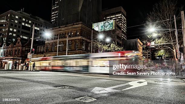 rush hour - lightrail stock pictures, royalty-free photos & images