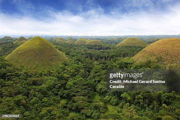 the chocolate hills - bohol philippines stock pictures, royalty-free photos & images